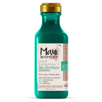 &quot;Maui Moisture Color Protection Sea Minerals Shampoo, Protect -Treated Tresses with Rich, Pure Algae, and Sea Kelp, Non-GMO, 13 Fl Oz&quot;