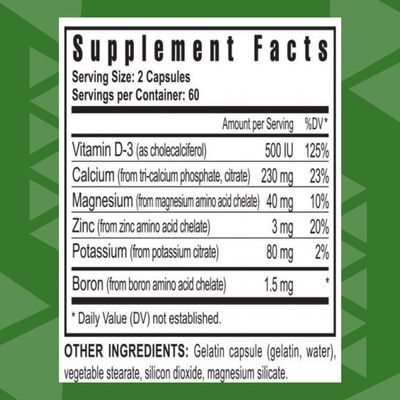 Youngevity Ultimate Cal - Calcium Magnesium Bone Health Supplement with D-3, Zinc, Potassium, Boron - Highly Absorbable - Immune and Bone, Joint, Ligament Support - 120 Capsules (Pack of 1)