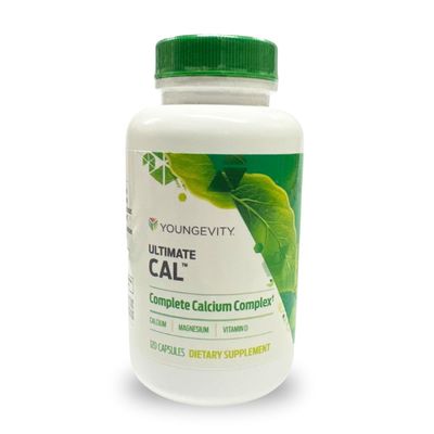 Youngevity Ultimate Cal - Calcium Magnesium Bone Health Supplement with D-3, Zinc, Potassium, Boron - Highly Absorbable - Immune and Bone, Joint, Ligament Support - 120 Capsules (Pack of 1)