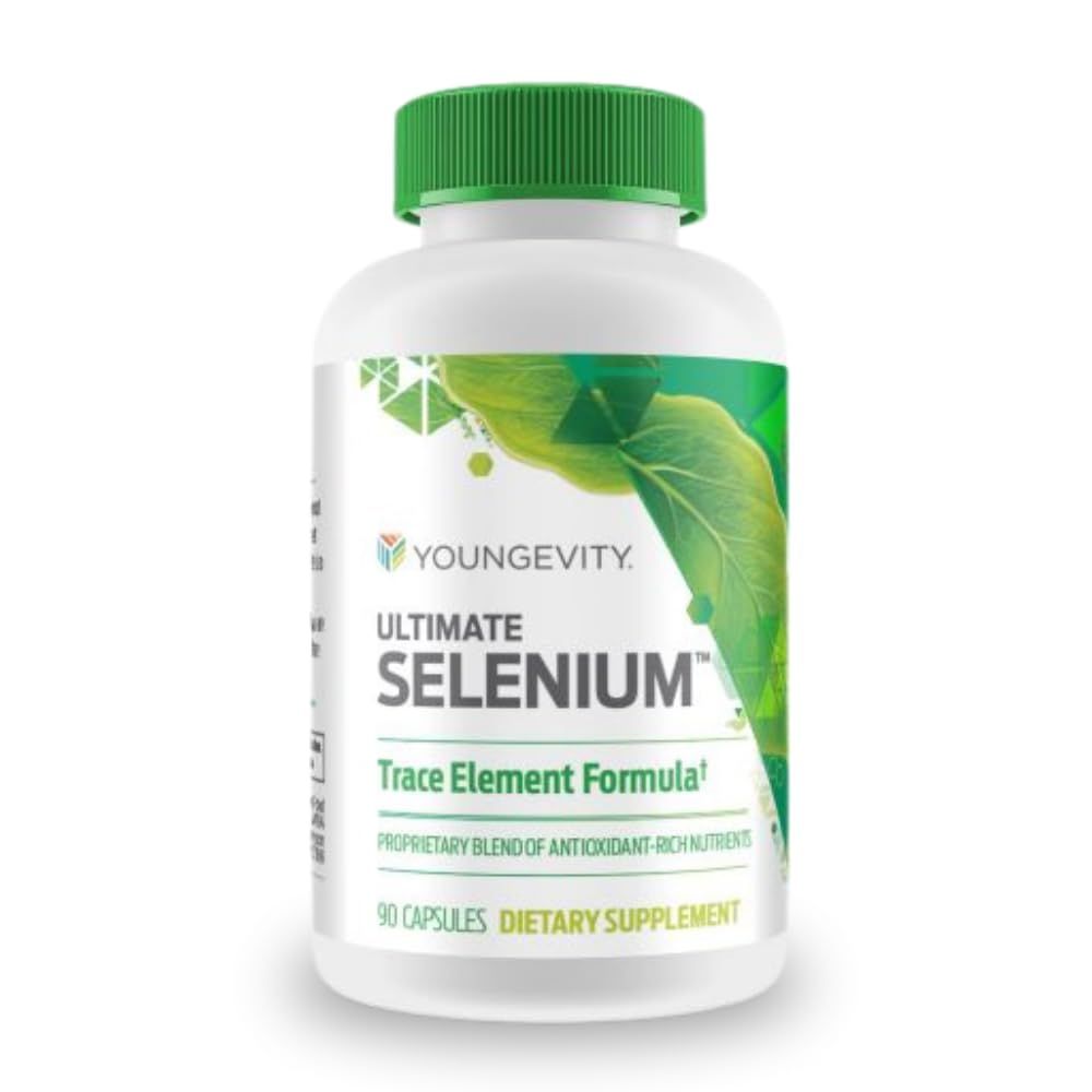 Youngevity Ultimate Selenium Cofactors - Essential Mineral Supplement for Immune Support, Antioxidant Defense, Thyroid Function, and Cellular Health (I-selenomethionine) - (90 Capsules)