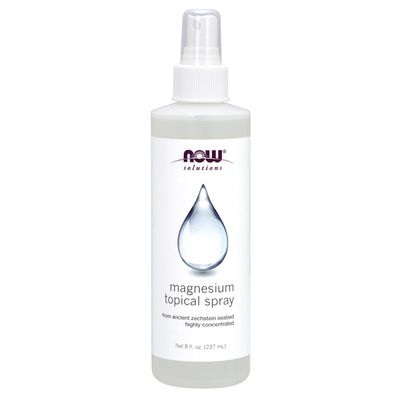 NOW Foods Solutions, Magnesium Topical Spray, from the Ancient Zechstein Seabed, Highly Concentrated, 8 Fl Oz (Pack of 1)