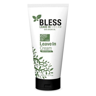 Bless Leave In Cream With Argan Oil Combines Botanical Oils Rich In Emollients Your Hair And Increases The Shine And Luster Of Hair Without a Greasy Effect (6.76 oz 200 ml)