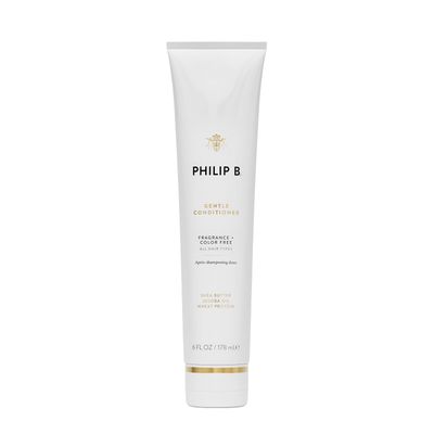 PHILIP B Gentle Conditioner, 6 fl. oz. (178 ml) - Fragrance Free Conditioner with Shea Butter and Vitamin B5 to Add Shine and Bounce to Hair