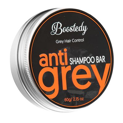 Anti Grey Hair Shampoo Bar - Conceals Grey Hair Darkens Naturally - Reverse Gray Hair, Natural Moisturizing Extra Strength Scalp Revitalizer - Solid Shampoo for Shiny, Healthy Hair, 2.15 Oz