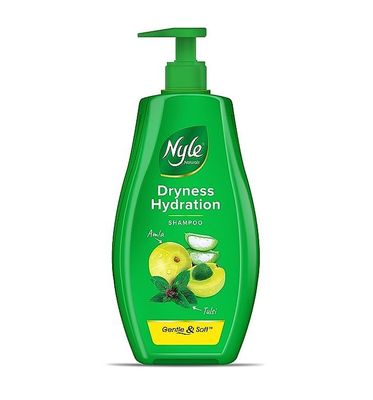 Nyle Naturals Dryness Hydration Shampoo For Dry Frizz Free Hair With Tulsi, Amla and Aloe VeraGentle Soft Shampoo For Men Women 800ml