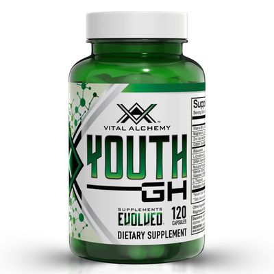 Vital Alchemy Supplements Youth with L theanine, melatonin, Valerian, GABA, Magnesium, zinc and Others for Natural Vitamins Minerals, Muscle Growth, Energy, Endurance Recovery - 120 Capsules