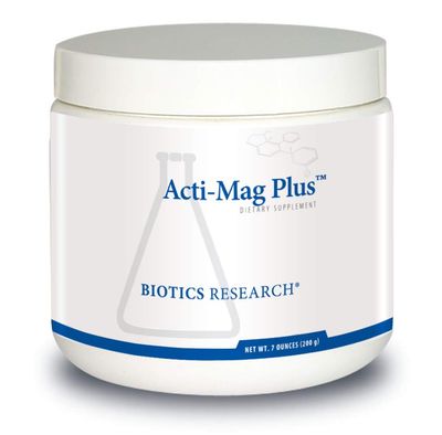 Biotics Research Acti-Mag Plus Highly Bioavailable Powdered 400mg Magnesium Formula, 5g Serving, Optimizes Stress Response, Promotes Relaxation, Healthy Energy Levels, Muscular Comfort 7 Oz