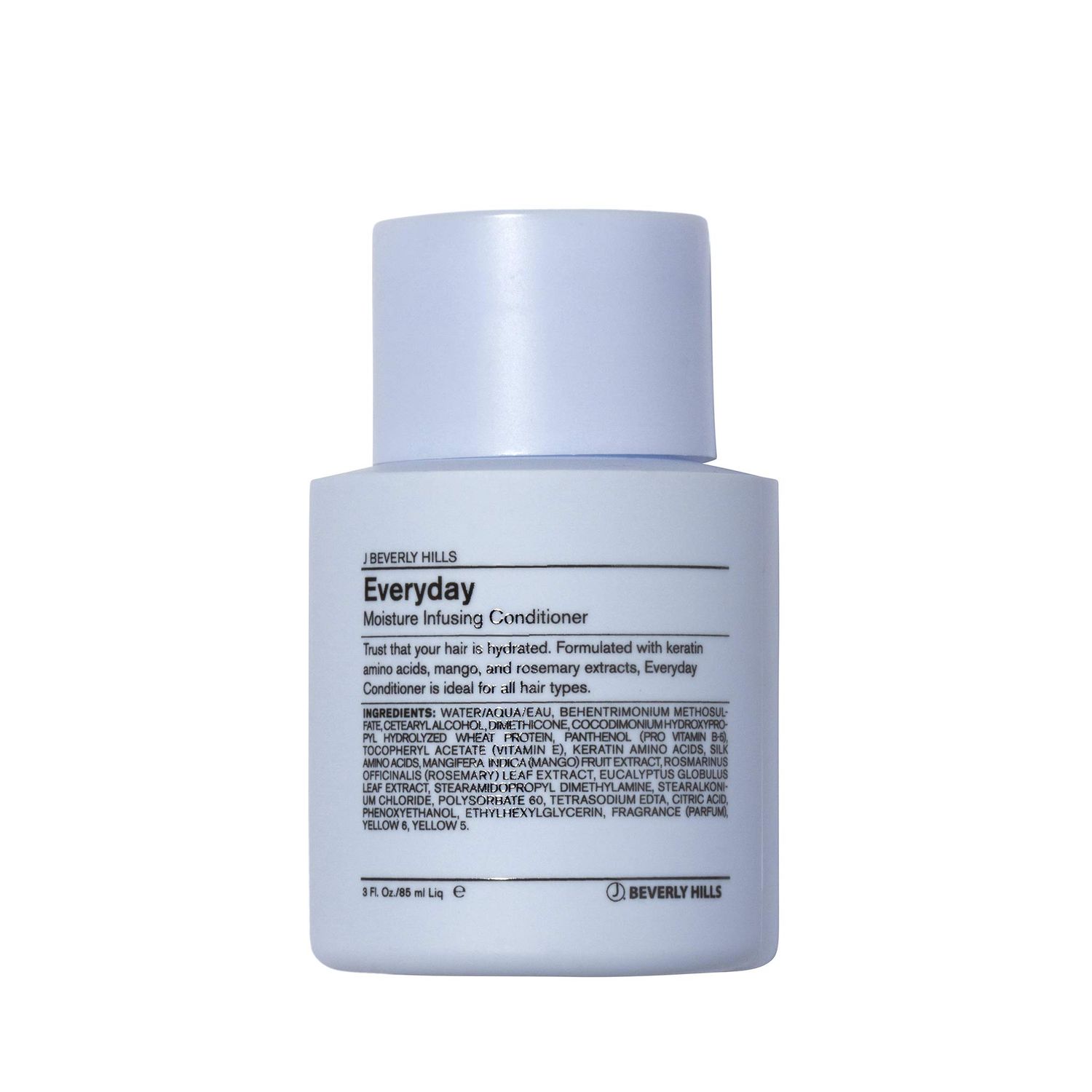 J Beverly Hills Blue Everyday Moisturizing Conditioner with Keratin for Hydration, 3 Oz