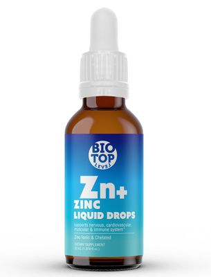 Liquid Zinc Supplement. Immune Support Skin Care. Ionic Chelated Zinc for Kids Adults. 30 Day Supply, Vegan, Organic Glycerin Based, Unflavored
