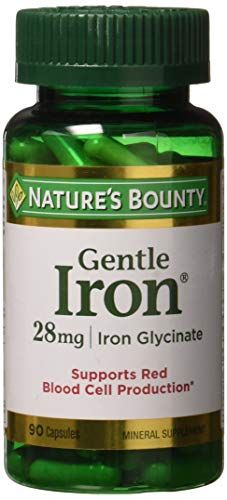 Nature&#39;s Bounty Gentle Iron 28 mg 90 Capsules