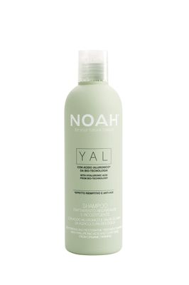 Noah Yal Hydrating Shampoo with Hyaluronic Acid Clary Sage - Organic, Sulfate-Free, Vegan, Volumizing Anti-Frizz, 8.5 fl.oz
