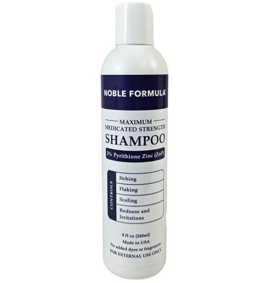 Noble Formula Shampoo with 2 Pyrithione Zinc (ZnP), 8 oz