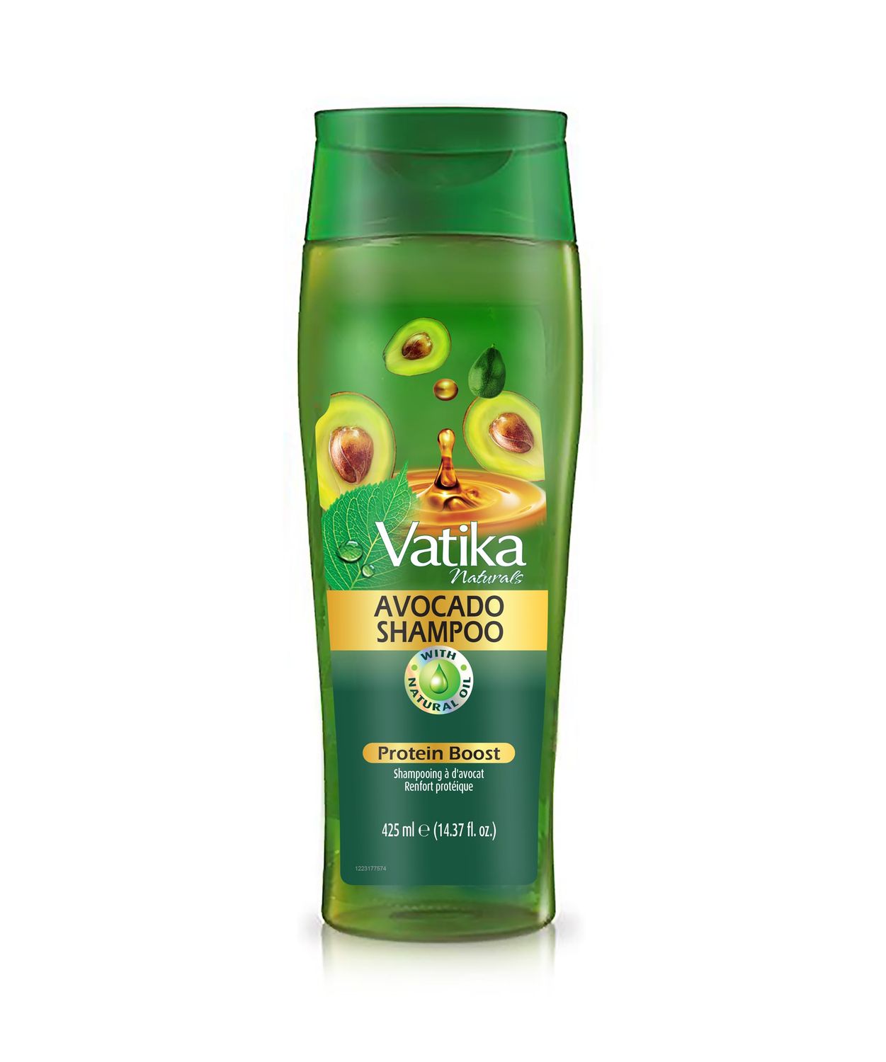 Vatika Naturals Oil Shampoo - Detoxify, Nourish, and Repeat for Luxuriously Revitalized Hair - Phthalate-Mineral Oil free - Avocado Extracts 425ML