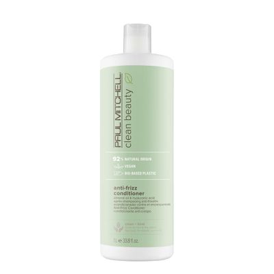 Paul Mitchell Clean Beauty Anti-Frizz Conditioner, Ultra-Rich Formula, Improves Elasticity, For Textured, Frizz-Prone Hair