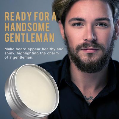 Vanilla Beard Balm (4 Oz), Beard Balm for Men, with Olive Fruit Oil, Coconut Oil, Shea Butter, Jojoba Seed Oil - Styles, Strengthens Softens Beards, Leave in Conditioner Wax for Men