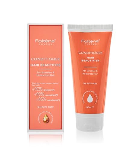 Foltene Hair Beautifier Conditioner without Sulfate or Silicone Vitamin E-Rich Beauty Product for Smooth, Shiny Strands Anti-Aging Panthenol Macadamia Oil Formula Moisturise Dry Hair