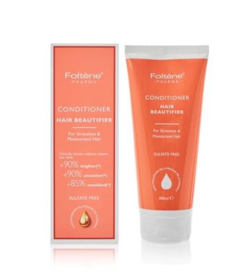 Foltene Hair Beautifier Conditioner without Sulfate or Silicone Vitamin E-Rich Beauty Product for Smooth, Shiny Strands Anti-Aging Panthenol Macadamia Oil Formula Moisturise Dry Hair