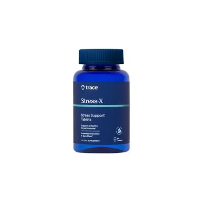 Trace Minerals Stress-X - Dietary Supplement with Dietary Fiber Trace Minerals - Magnesium Supplement for Sleep Health Support - Formula with Vitamins A, B12, D More - 60 Tablets (30 Servings) Trace Minerals Stress-X - Dietary Supplement with Dietary Fiber Trace Minerals - Magnesium Supplement for Sleep Health Support - Formula with Vitamins A, B12, D More - 60 Tablets (30 Servings)