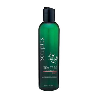 Scruples Tea Tree Conditioner - Refreshing Hair Conditioner with Jojoba Oil Hydrolyzed Keratin for Frizz Control Damage Reduction - Improves Shine and Moisturizes Dry, Brittle Hair (8oz)