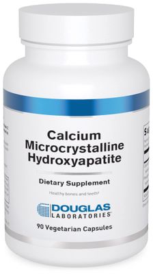 Douglas Laboratories Calcium Microcrystalline Hydroxyapatite - Teeth Bone Health Support - with Calcium Phosphorus Micronutrients - Dietary Supplements - 90 Tablets
