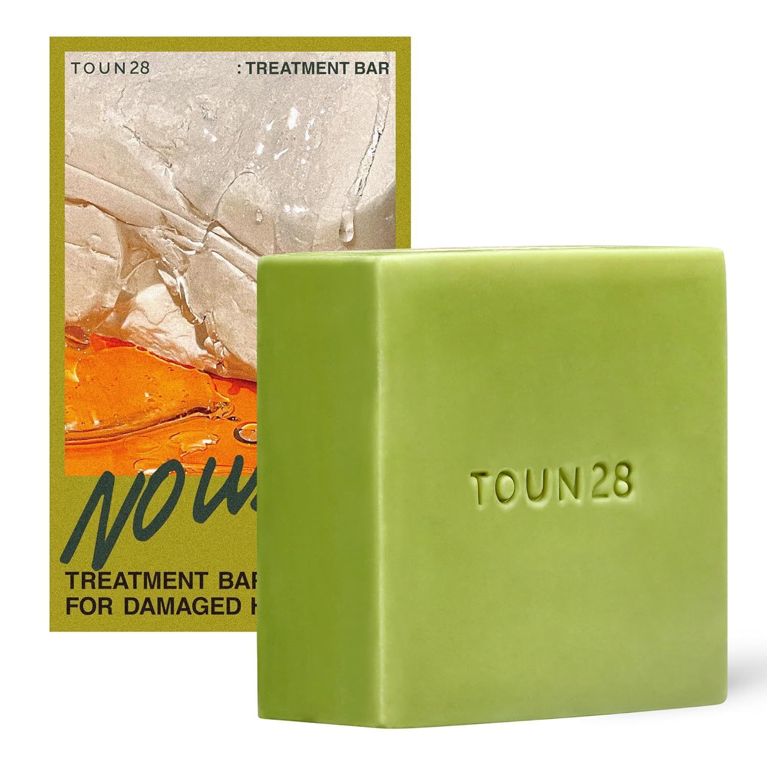 TOUN28 Vegan No Wash Organic Natural Damaged Hair Care wBiotin Strengthening Softening Daily Hair Conditioner Bar Nourishes Hydrates Hair Paraben Sulfate Silicone Plastic Free Korean Haircare