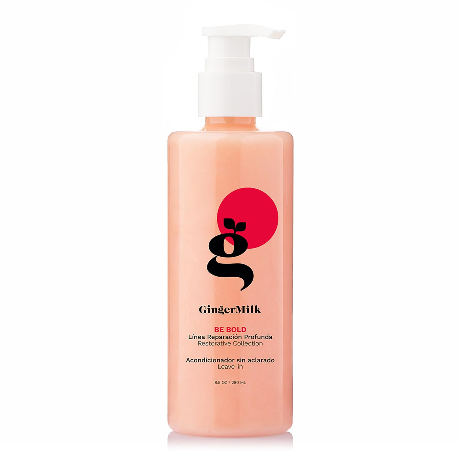 GINGER MILK Intensive Repair Leave-In Styling Cream for dry hair damaged by dyes, chemical processes, blow dryers and hot styling tools BE BOLD (8 Fl Oz (Pack of 1))