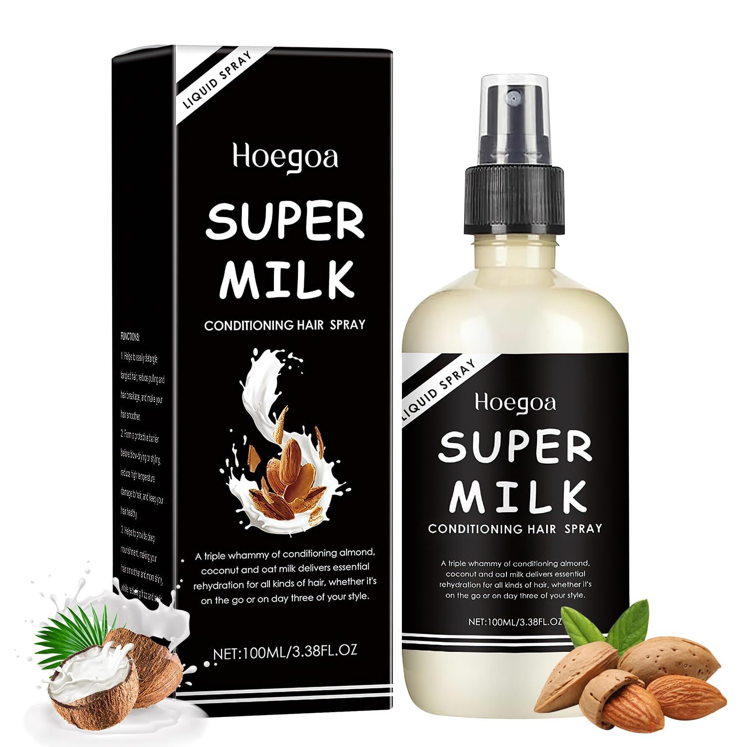 1PC Super Milk Conditioning Hair Primer, Super Milk Hair Conditioner Spray Smooth Hair Care, Supermilk Hair Primer Conditioner 100g