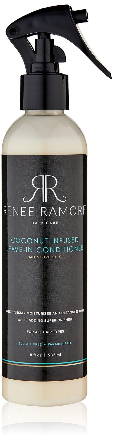 Renee Ramore Coconut Infused Moisture Silk Leave-In Conditioner Is A Deeply Hydrating Leave-In Conditioner Fortified To Moisturize And Strengthen All Hair Types. 8FL OZ- Unisex