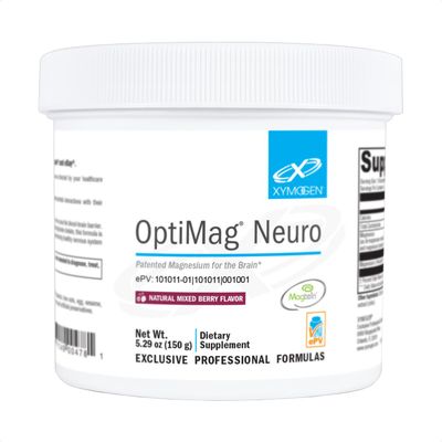 XYMOGEN OptiMag Neuro - Chelated Magnesium Powder - With Magnesium Glycinate L-Threonate - Support Brain Health Relaxation - Mixed Berry (60 Servings)