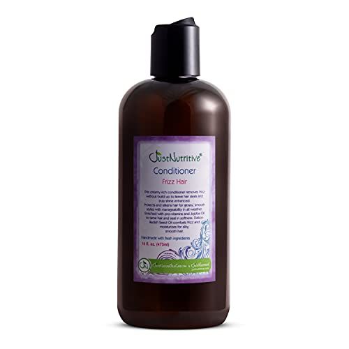 Just Nutritive Frizz Hair Conditioner Anti-Frizz Hair Treatment Hydrating Conditioner for Dry, Damaged Hair Organic Hair Conditioner for Men and Woman 16 Fl Oz