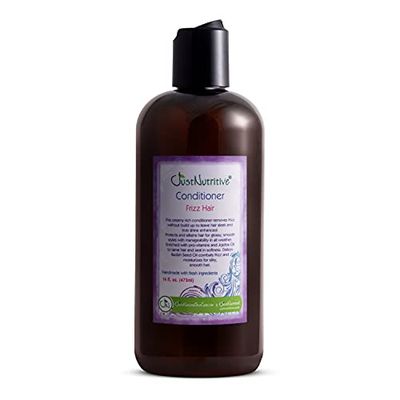 Just Nutritive Frizz Hair Conditioner Anti-Frizz Hair Treatment Hydrating Conditioner for Dry, Damaged Hair Organic Hair Conditioner for Men and Woman 16 Fl Oz