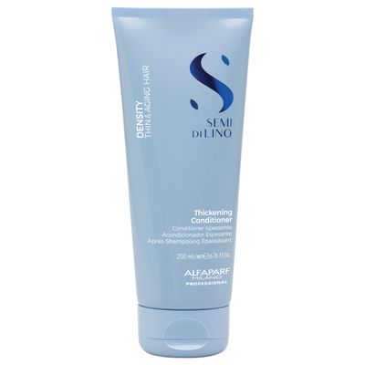 Alfaparf Milano Semi Di Lino Density Conditioner - Sulfate-Free Detangling Conditioner - Moisturizing Conditioner for Thin Hair with Filler Complex - Provides Softness Added Volume