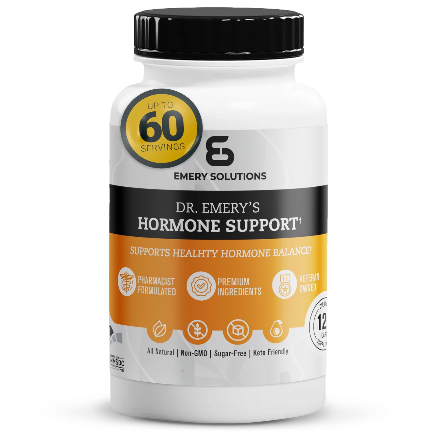DR. EMERY&#39;S Hormone Support Supplement for Women, Hormone Balance Vitamins - Multivitamin, Natural Essential Vitamins, Zinc, B Vitamin, Magnesium - 120 Caps
