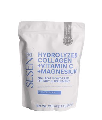 SESEN Hydrolyzed Collagen Vitamin C Magnesium (Blue) Powder 17.6 oz
