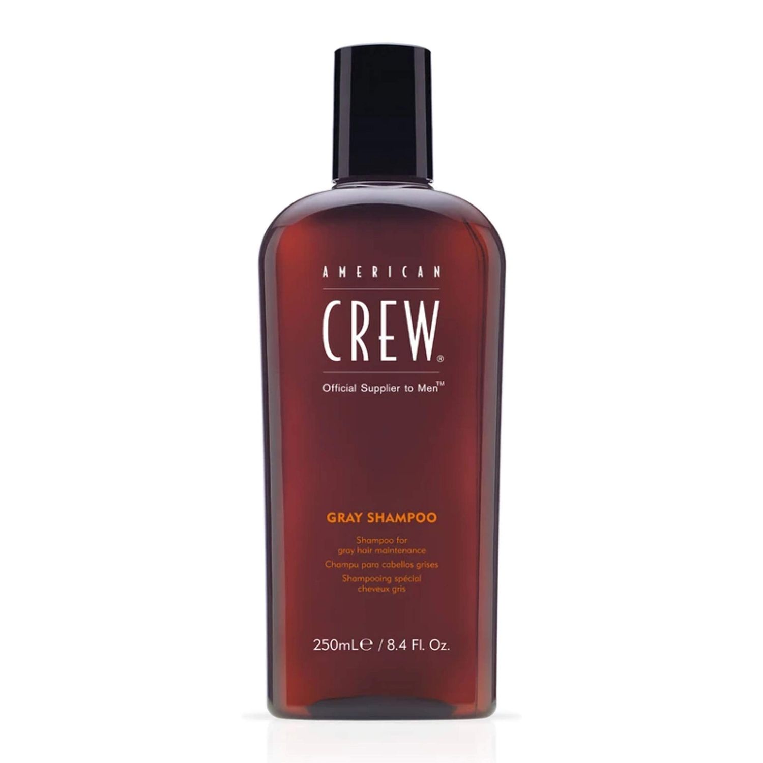Men&#39;s Shampoo by American Crew, Optimal Maintenance for Grey Hair, Original Scent, 8.45 Fl Oz