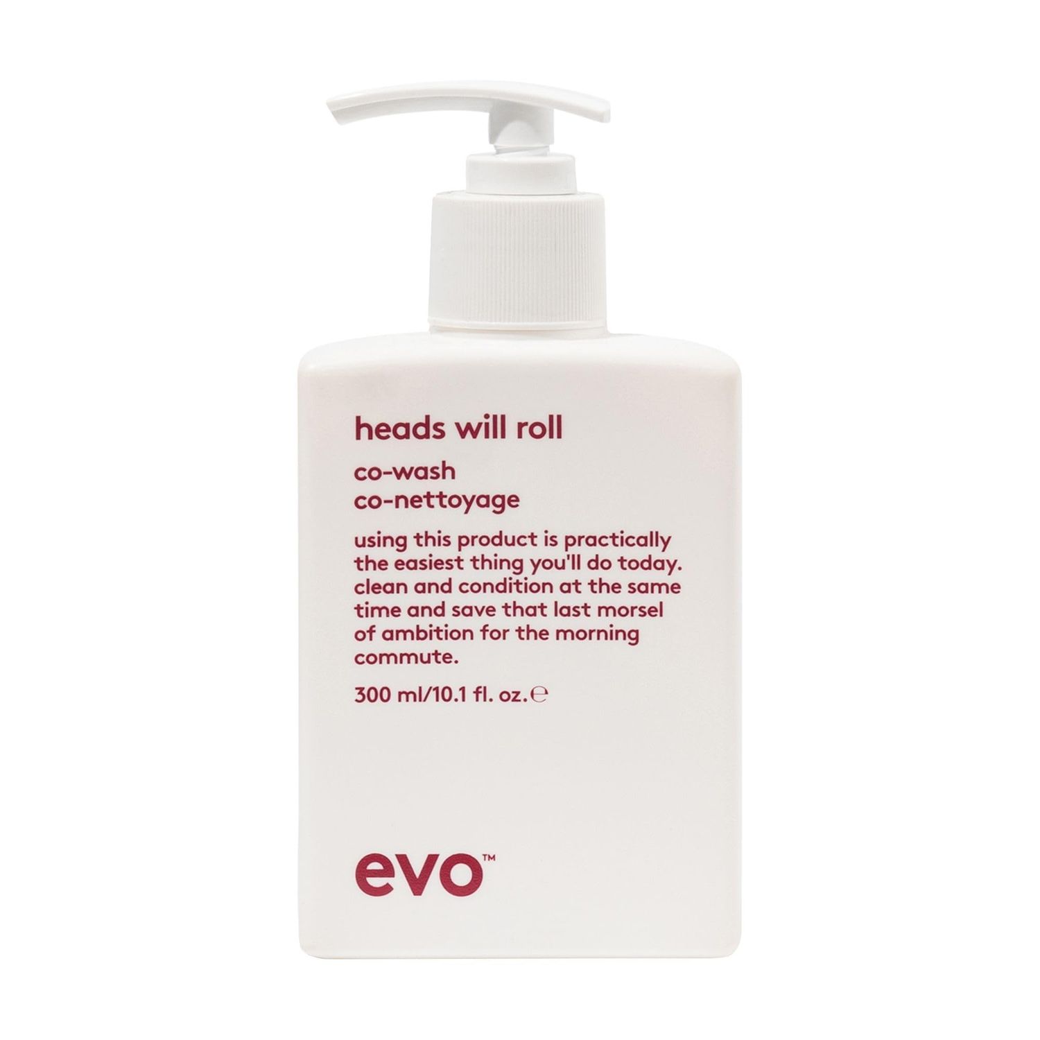 EVO Heads Will Roll Cleansing Conditioner for Curly Hair - Moisturizing Curl Defining Frizz Eliminating - 300ml 10.1fl.oz