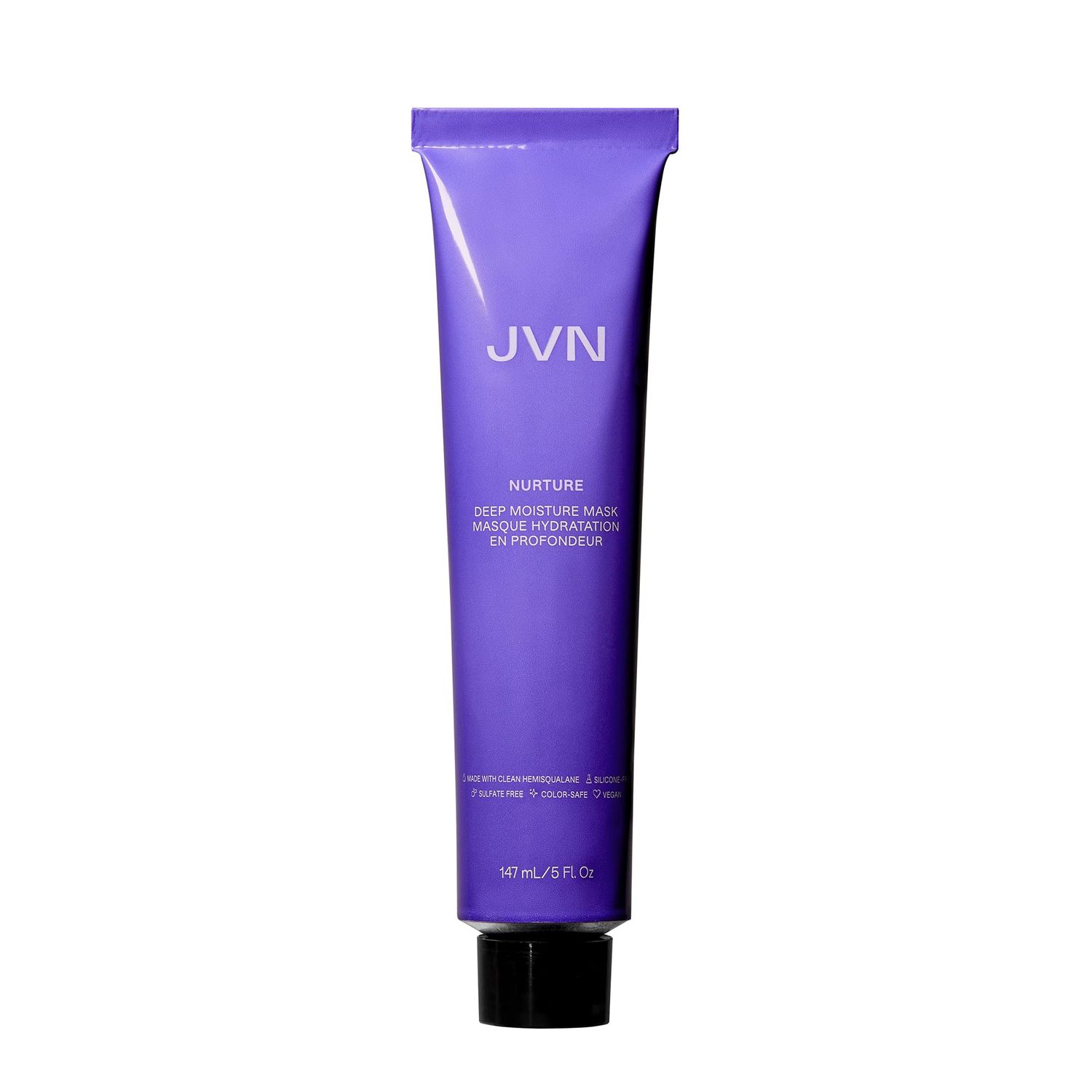 JVN Nurture Deep Moisture Mask, Hydrating Hair Mask Conditioning Treatment, Reduces Frizz Adds Nourishment, All Hair Types, Sulfate Free (5 Fl Oz)