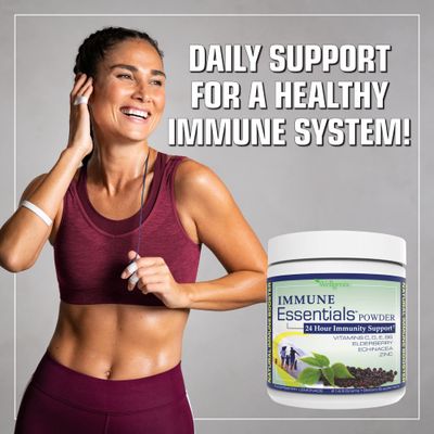 Wellgenix Immune Essentials - Multivitamin Powder for Men, Women Kids - Vegan Supplement with Vitamins C, D Elderberry Zinc, Echinacea for Toddler, Kid Adult - 7.57g (Raspberry Lemonade)