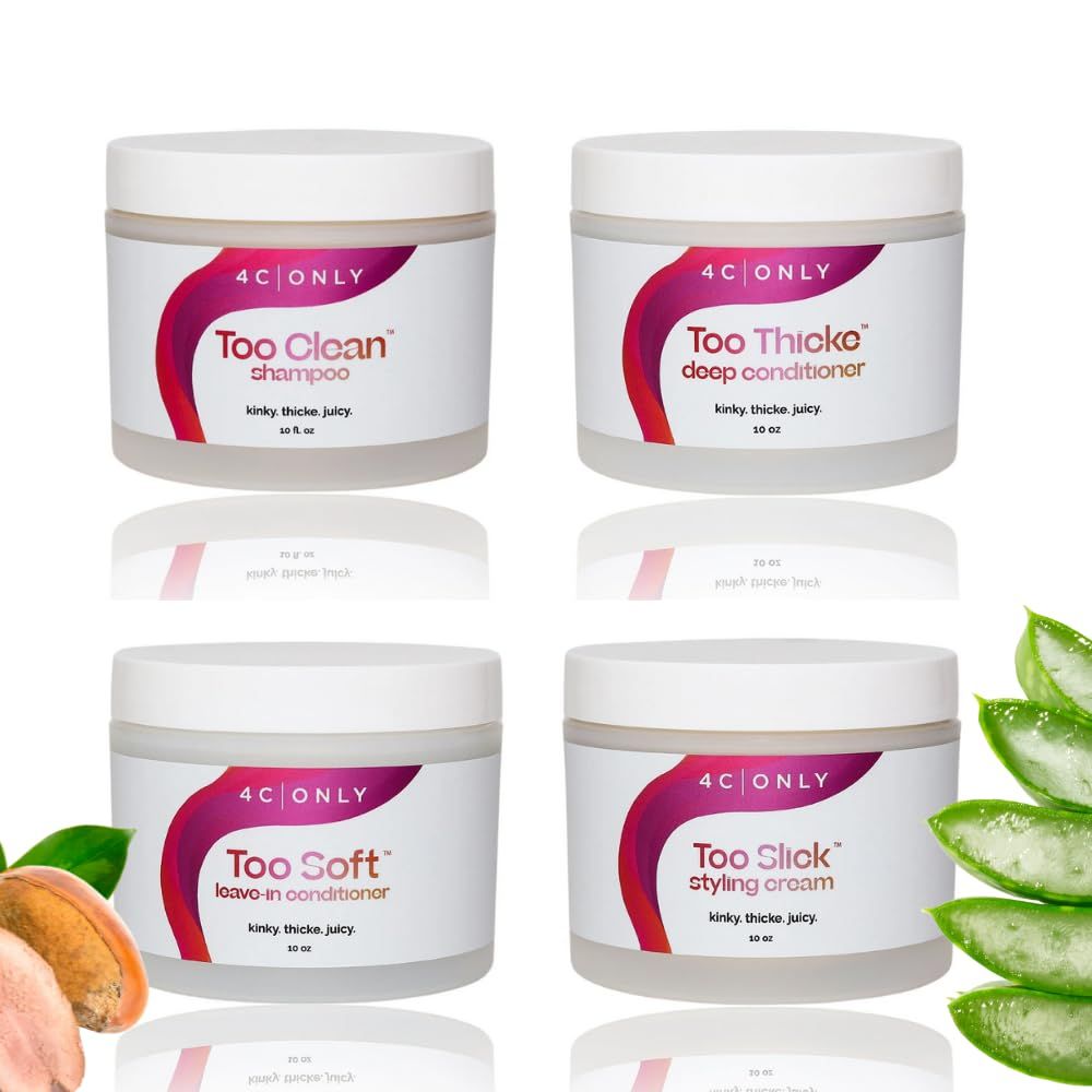 Too Easy Collection - Salon Quality Black Owned Hair Products for Black Women and Men: Shampoo, Conditioner, Leave-In and Styling Cream for Natural Hair