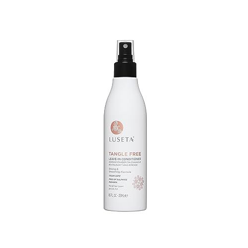 Luseta Tangle Free Leave-in Conditioner for Women Sulfate Free Conditioner for Detangling with Keratin and Argan Oil, Color Safe Leave in Conditioner for Curly and Wavy Hair 8.5oz