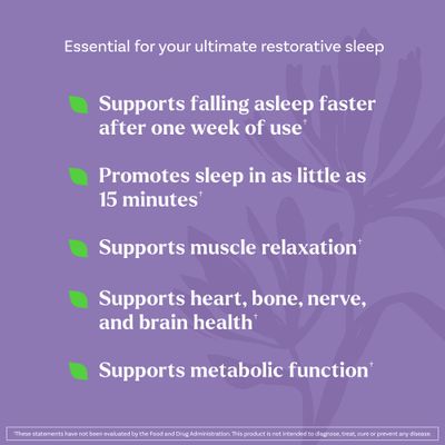 Natrol Sleep Restore Magnesium Glycinate Gummies with Melatonin 5mg - Calm Magnesium with GABA, Botanical Blend, Cherry Flavor, 60 Gummies