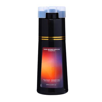 POLAR HAIR Dye Shampoo, Hair Care,Hair Care Instant Dye Shampoo (Dark Brown)