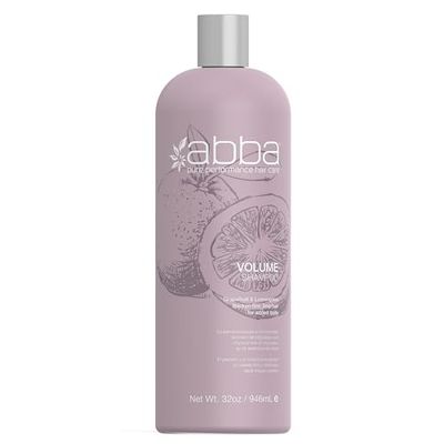 ABBA Volume Shampoo, Grapefruit Lemongrass, 32 Fl Oz