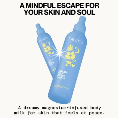 Pacifica Dream Milk Magnesium Spray for Sleep Relaxation - Natural Magnesium Body Mist Infused with Lavender, Chamomile Essential Oils, Vegan Cruelty-Free, Clean Beauty, 4 fl oz