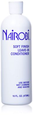 Nairobi Soft Finsh Leave-in Conditioner for Unisex, 16 Ounce