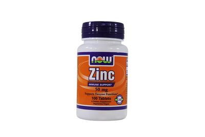 NOW Supplements, Zinc 50 mg, 100 Tablets