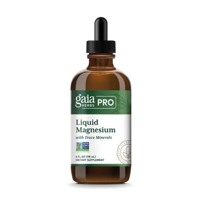 Gaia Herbs Pro Liquid Magnesium with Trace Minerals - Cellular Energy DNA Production Support Supplement - Liquid Health Supplement with Boron Lithium Potassium - 4 fl oz (48 Servings)