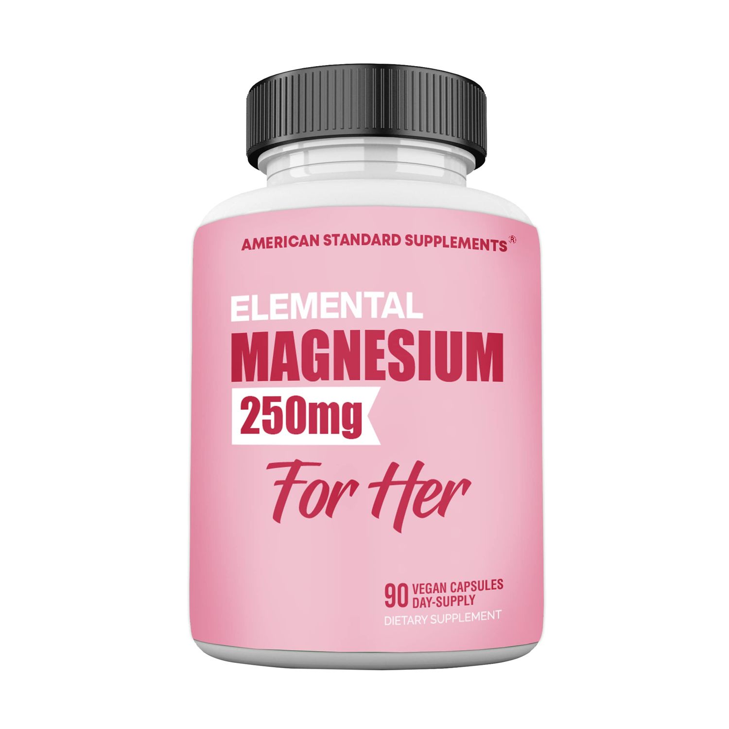 Magnesium Glycinate for Women, Elemental 250mg Per One Capsule, 90 Day Supply, Chelate, Supplement, Chelated Max Absorption
