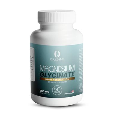 Magnesium Glycinate 800mgHigh Absorption - Supports WellnessSleepMuscle FunctionHeart HealthStress Relief