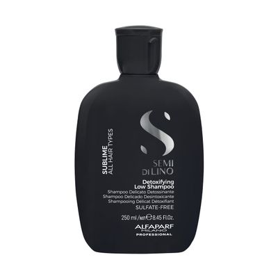 Alfaparf Milano Semi di Lino Sublime Sulfate Free Detox Shampoo - Detoxifying Shampoo - Gentle Hard Water Shampoo for Oily Hair - Cleansing Scalp Build Up and Impurity Remover (8.45 fl oz)